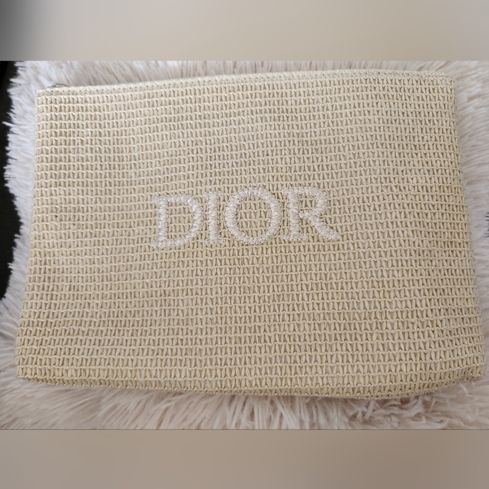 Dior Raffia Pouch